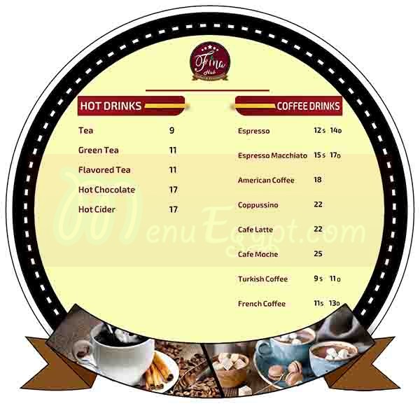 FinaHub menu prices